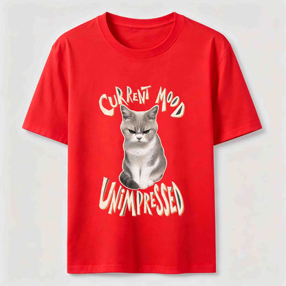 Current Mood Unimpressed Cat T-Shirt