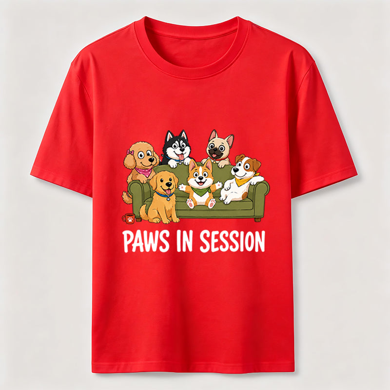 Paws In Session Pet Crew Tee