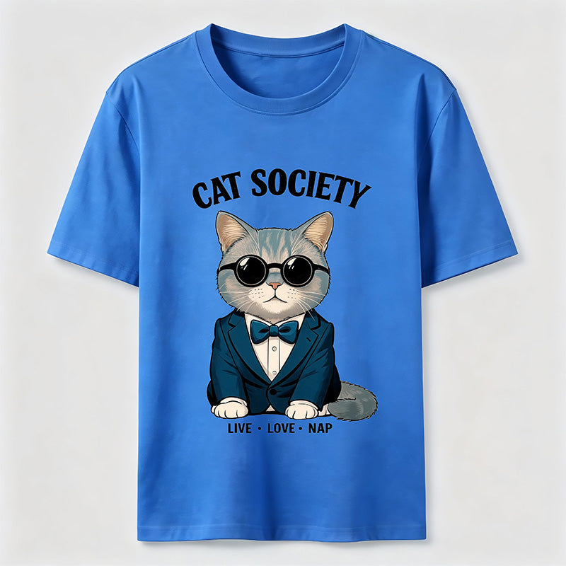 Cat Society Live Love Nap T-Shirt
