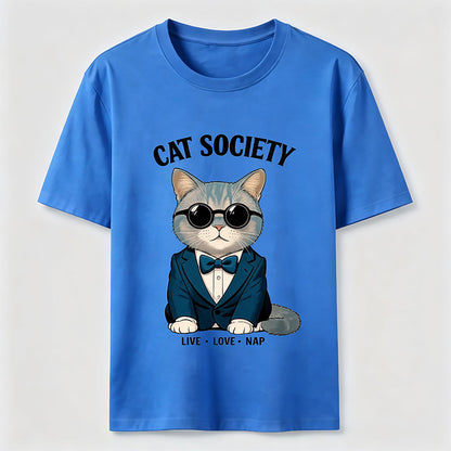 Cat Society Live Love Nap T-Shirt