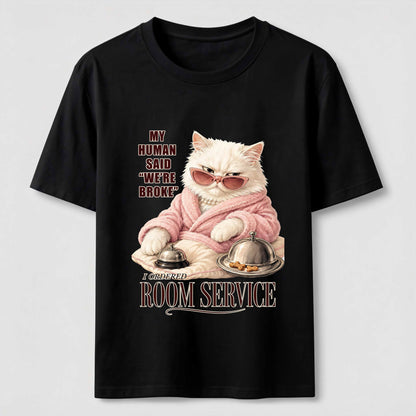Room Service Luxury Cat T-Shirt