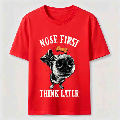 Nose First Dog Tee