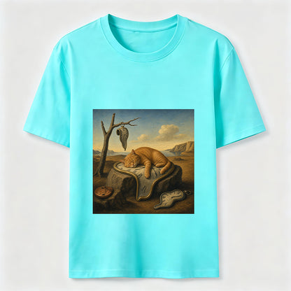Melting Clock Cat Nap Tee