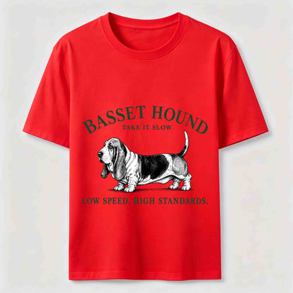 Take It Slow Basset Hound Tee