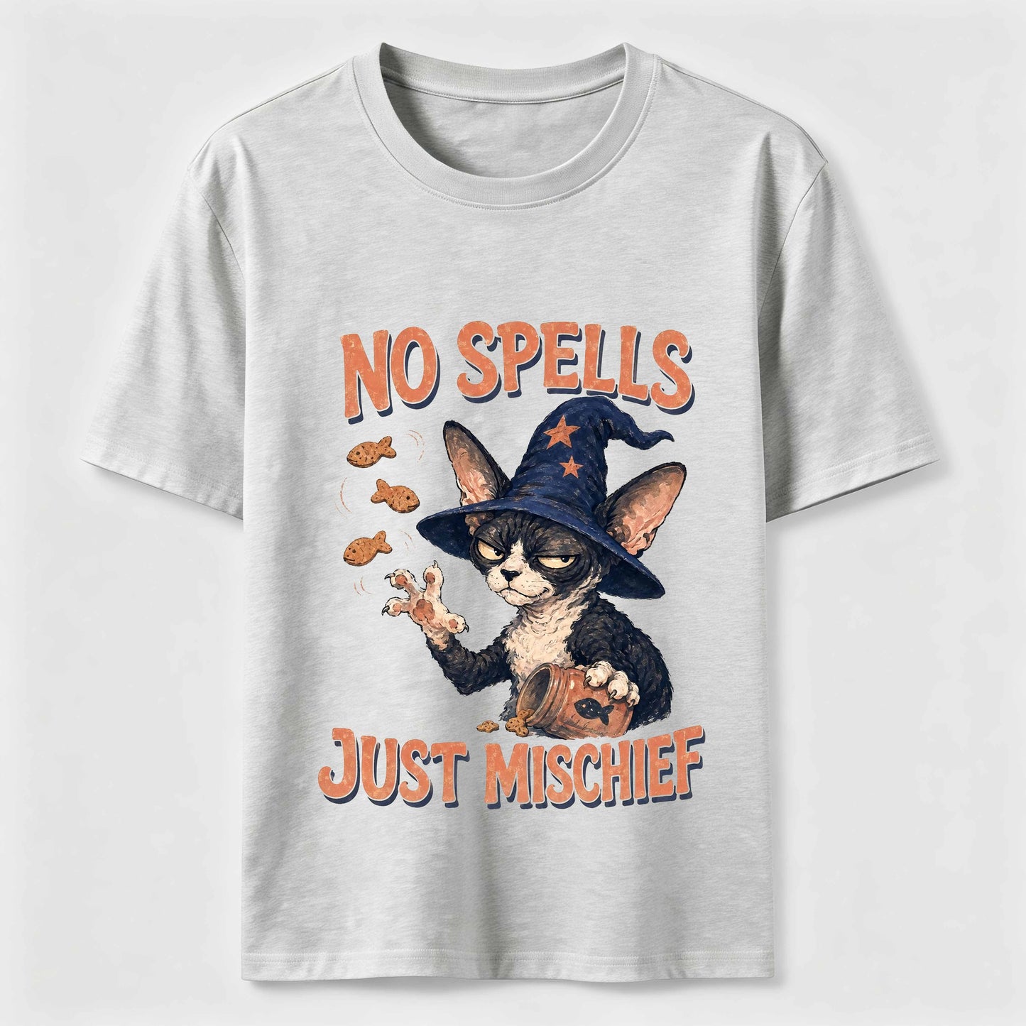 No Spells Just Mischief Cat Tee
