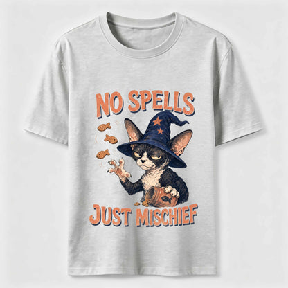 No Spells Just Mischief Cat Tee