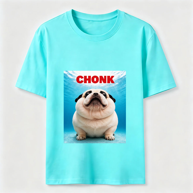 Certified Chonk Funny Pug Dog Lover Graphic T-Shirt