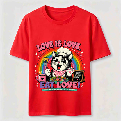 Eat Love Chef Cat Tee
