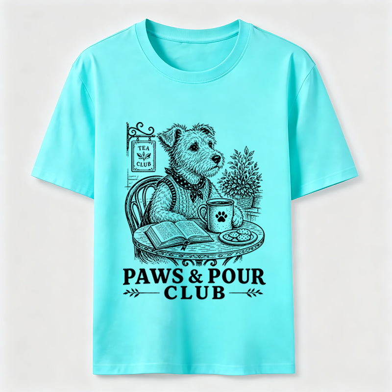Paws And Pour Tea Dog Tee