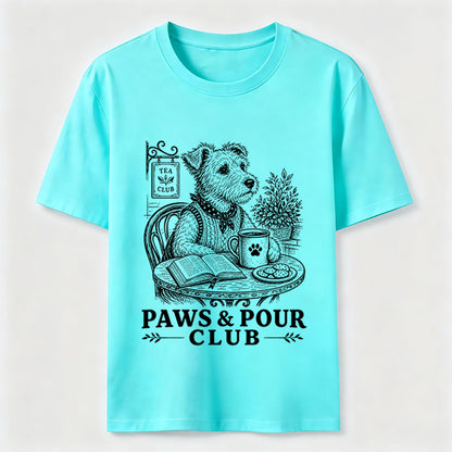 Paws And Pour Tea Dog Tee