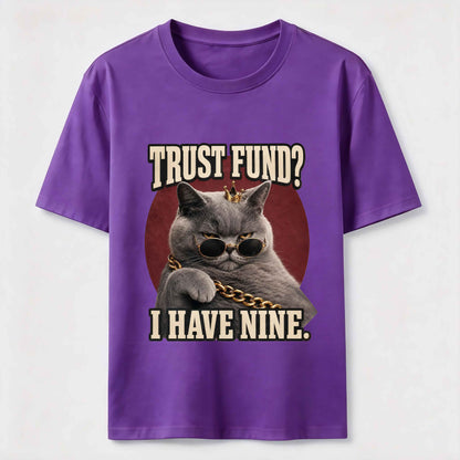 Trust Fund Nine Lives Cat Tee