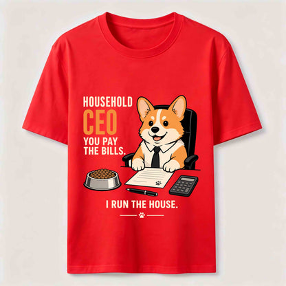 Household CEO Funny Corgi T-Shirt
