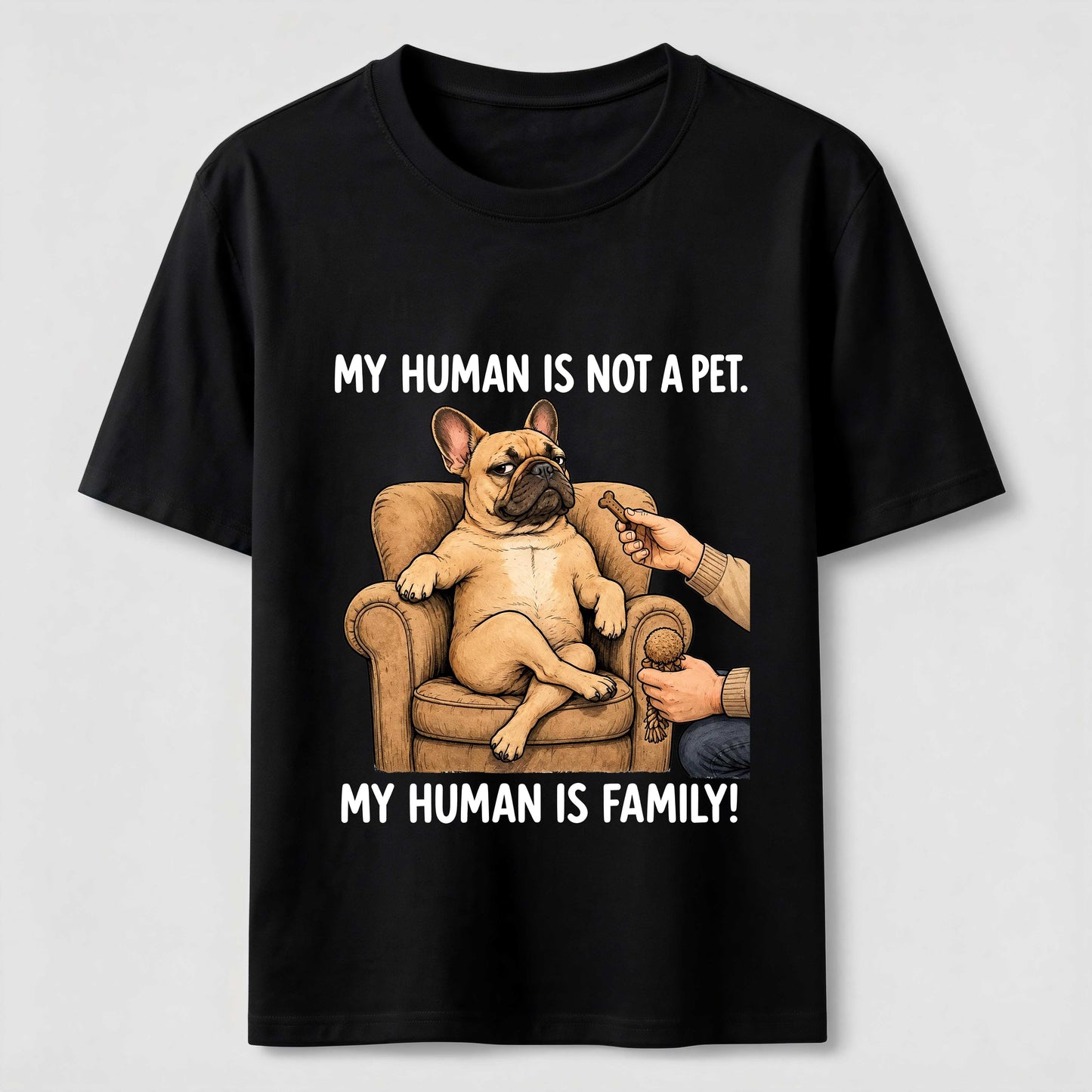 My Human Is Family Frenchie Tee