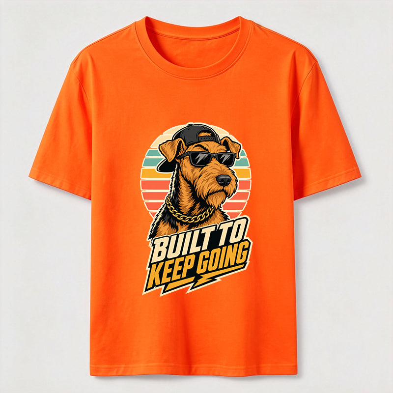 Built To Keep Going Cool Dog Streetwear Graphic Tee