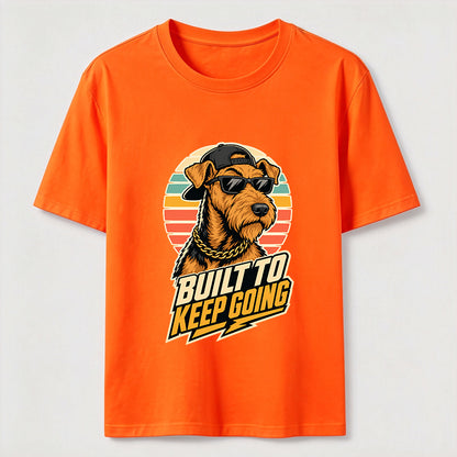 Built To Keep Going Cool Dog Streetwear Graphic Tee