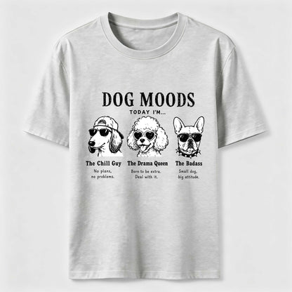 Dog Moods Funny Graphic Tee