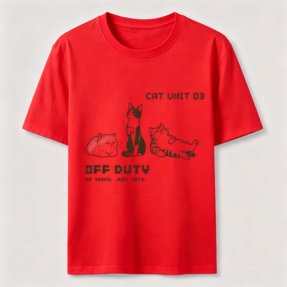 Off Duty Cat Unit Tee