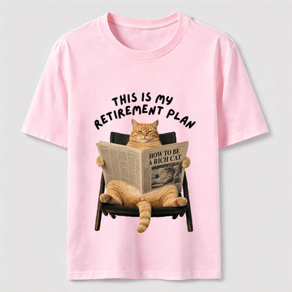 This Is My Retirement Plan Funny Cat T-Shirt