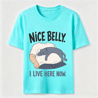 Belly Tenant Cat T-Shirt