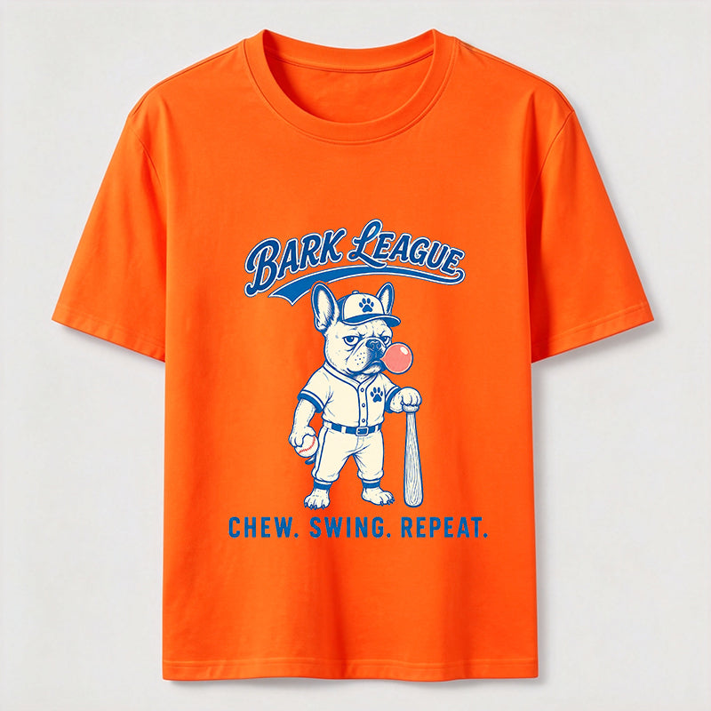 Bark League Baseball Dog Tee