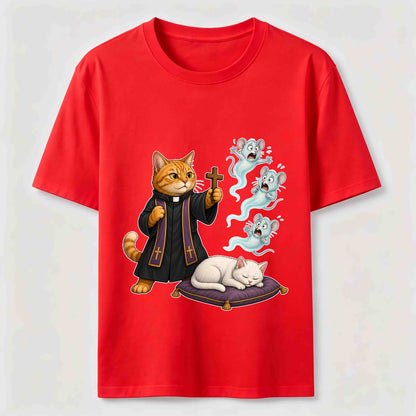 Mouse Exorcist Cat T-Shirt