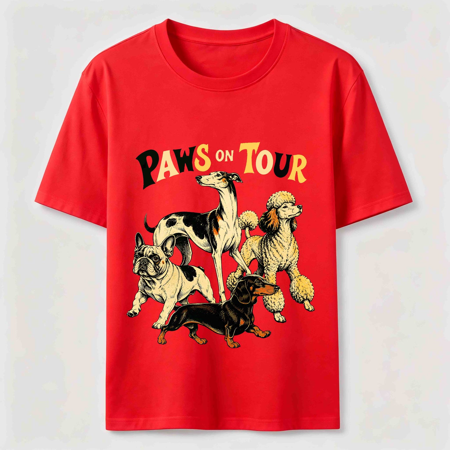 Dog Pack Road Trip Graphic T-Shirt