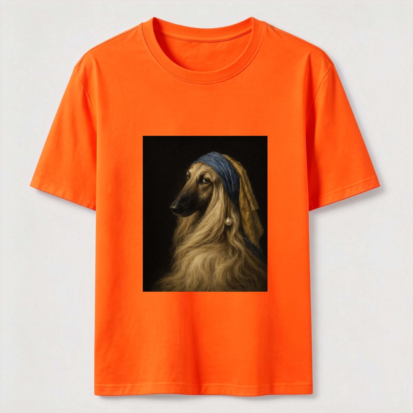 Pearl Earring Afghan Hound Tee