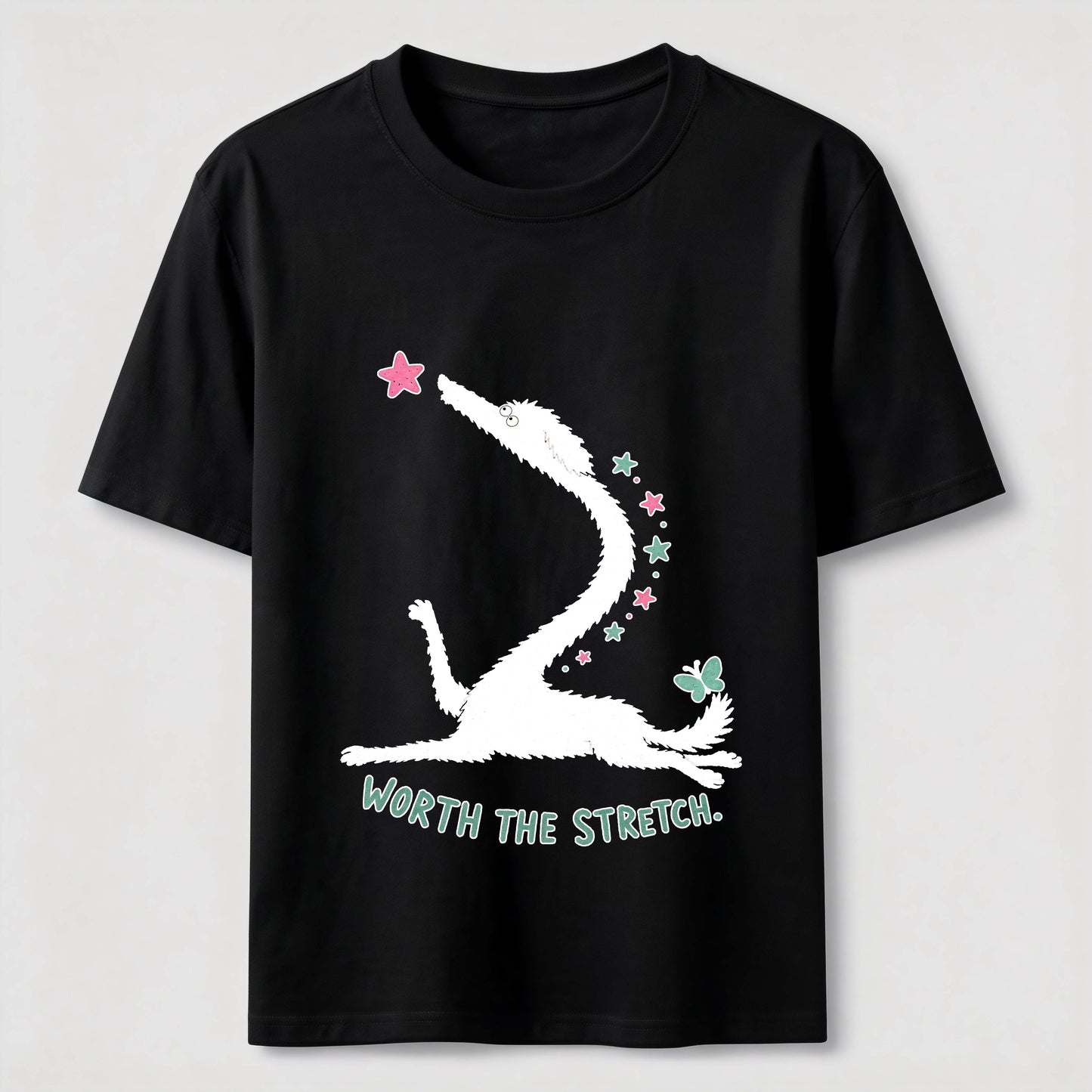 Worth The Stretch Dog Tee