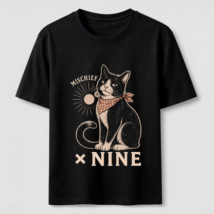 Mischief Times Nine Cat Tee