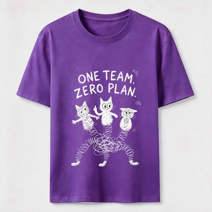 One Team Zero Plan Cat Tee