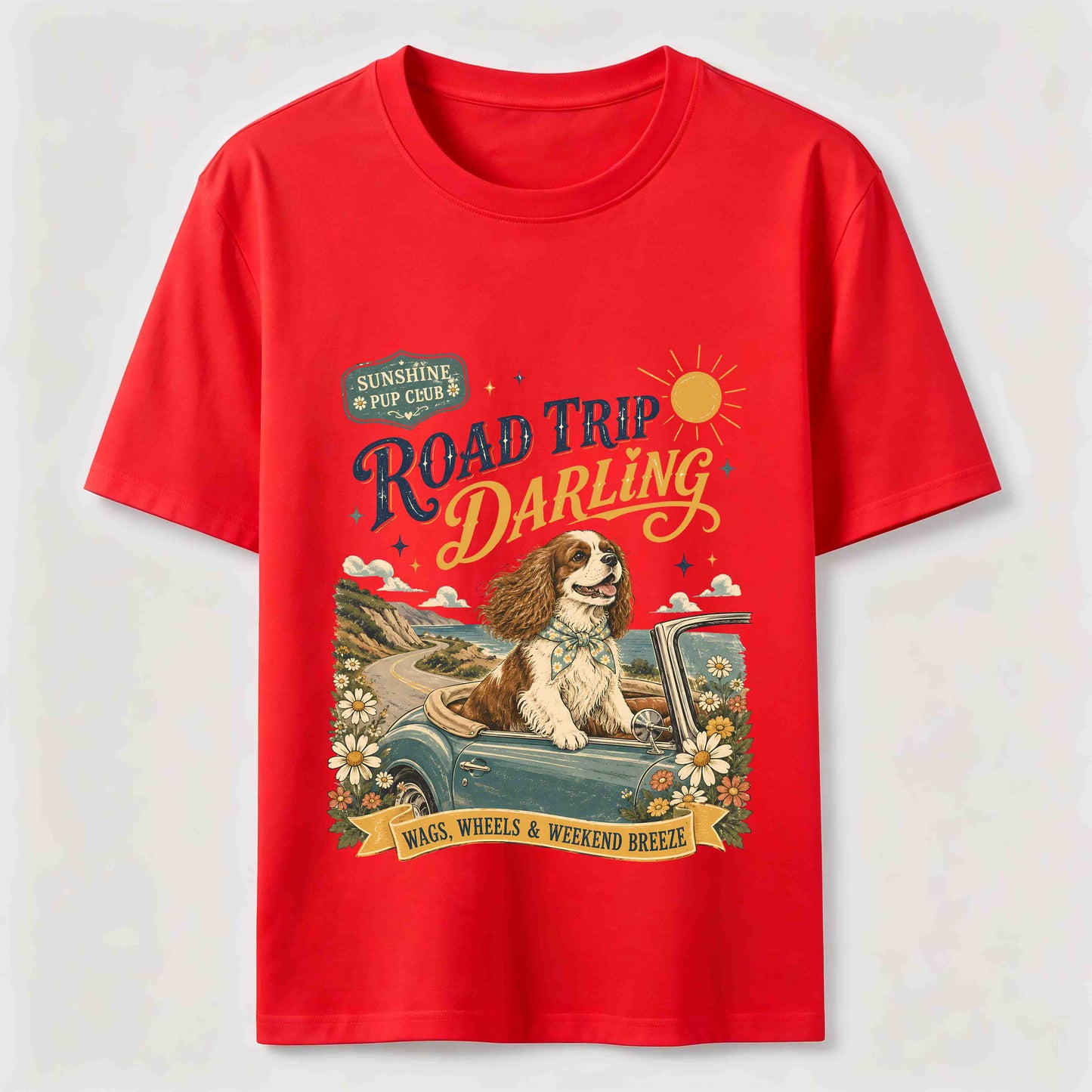 Road Trip Darling Dog Tee