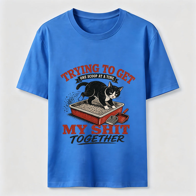 Trying To Get My Shit Together Cat Tee