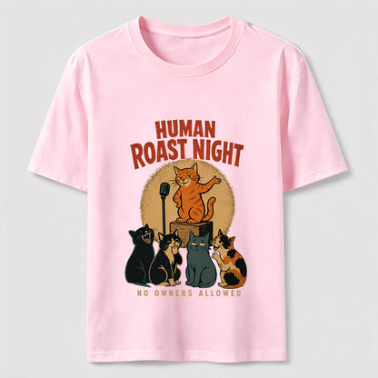No Owners Allowed Cat Comedy Club Graphic Shirt