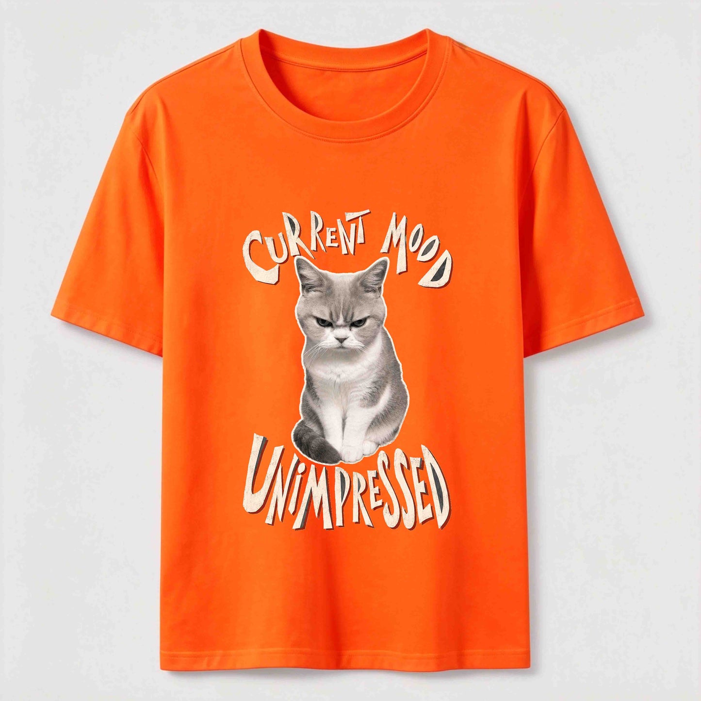 Current Mood Unimpressed Cat T-Shirt