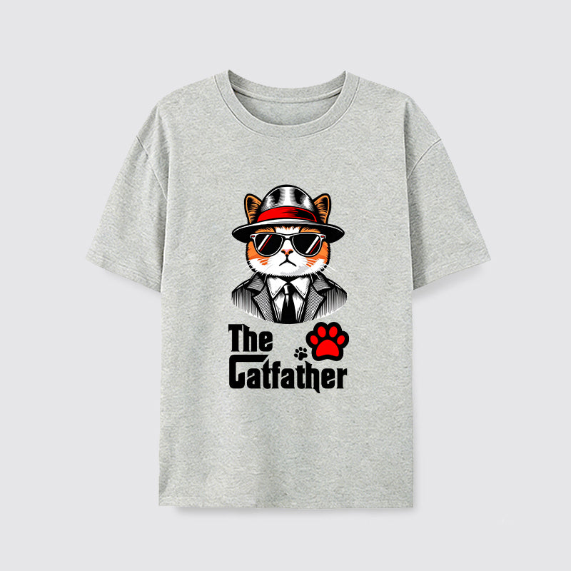 The Catfather Cool Gentleman Cat T-Shirt
