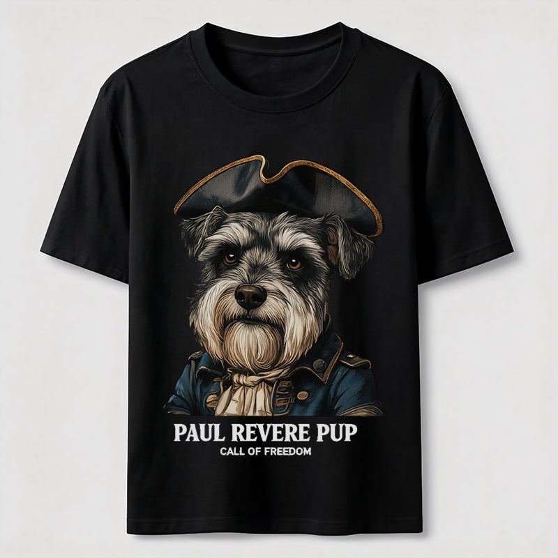 Paul Revere Pup Patriotic Schnauzer T-Shirt