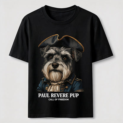 Paul Revere Pup Patriotic Schnauzer T-Shirt