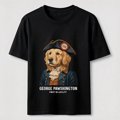 George Pawshington Golden Retriever T-Shirt