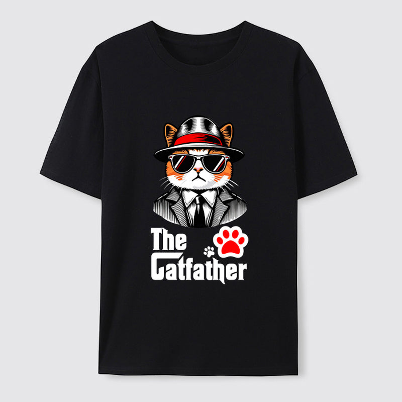 The Catfather Cool Gentleman Cat T-Shirt