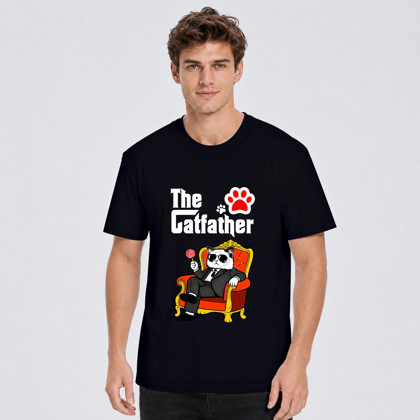 The Catfather Boss Mode Cat T-Shirt