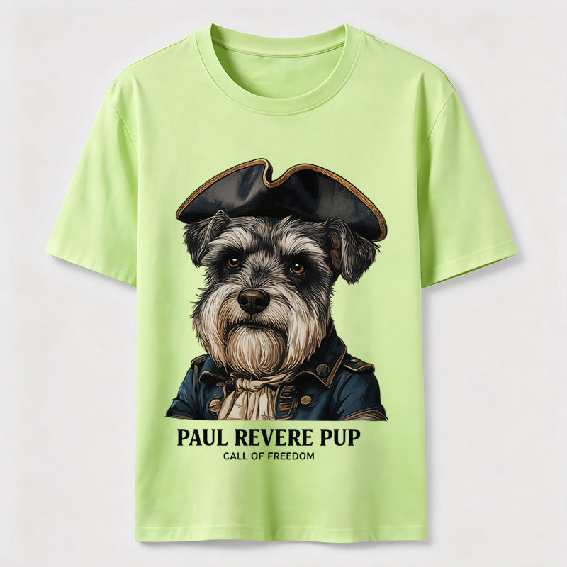 Paul Revere Pup Patriotic Schnauzer T-Shirt