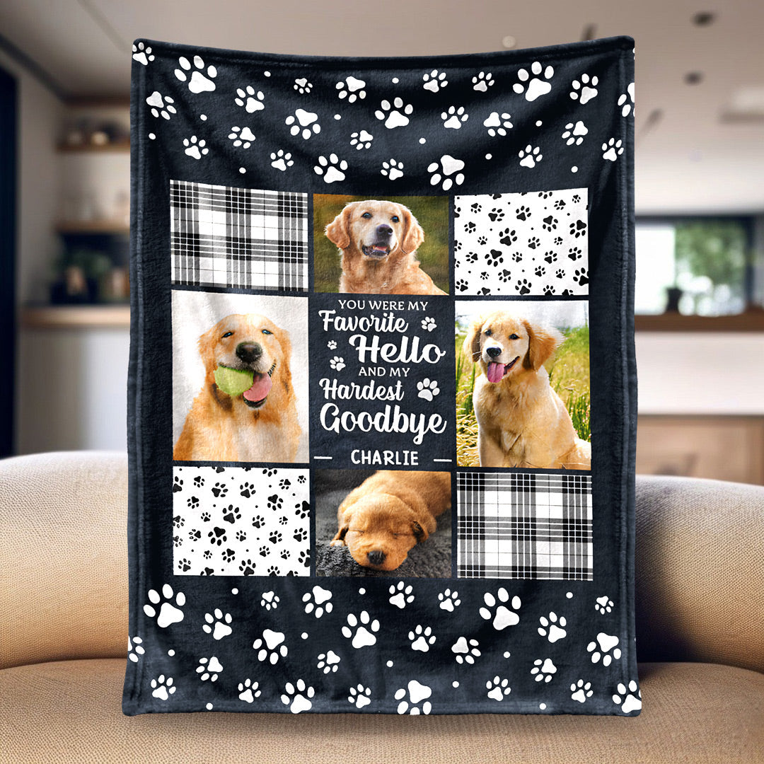 Favorite Hello, Hardest Goodbye – Your Personalized Blanket