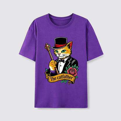 The Catfather Vintage Gentleman Cat T-Shirt