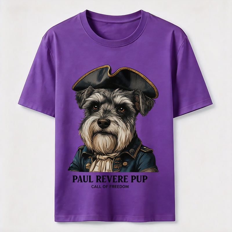 Paul Revere Pup Patriotic Schnauzer T-Shirt