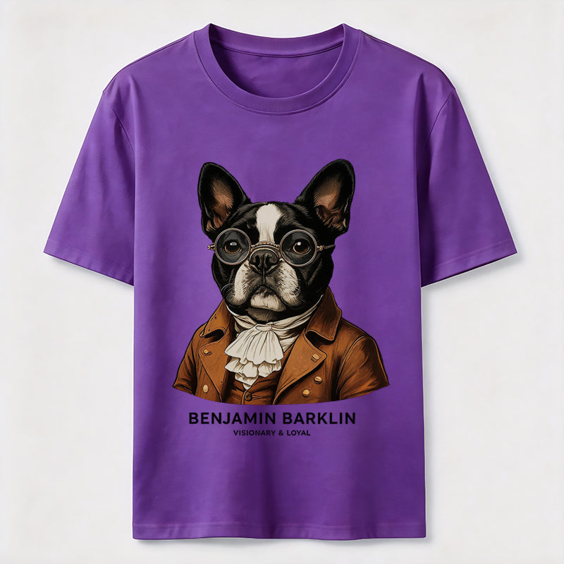 Benjamin Barklin Boston Terrier T-Shirt