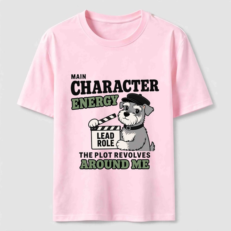 Main Character Dog Funny Schnauzer T-Shirt
