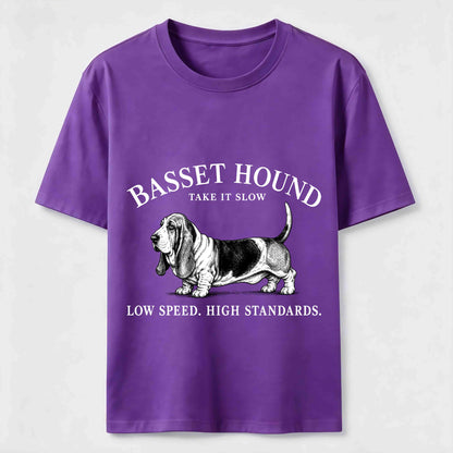 Take It Slow Basset Hound Tee