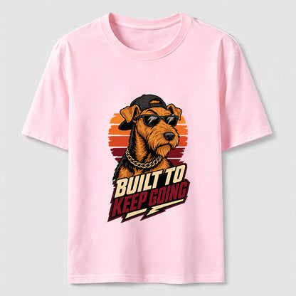 Built To Keep Going Cool Dog Streetwear Graphic Tee