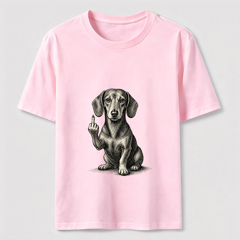 Sarcastic Wiener Dog Attitude Graphic Tee