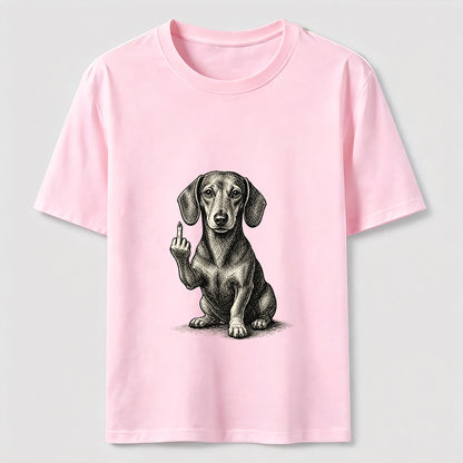 Sarcastic Wiener Dog Attitude Graphic Tee